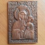Icoon Plaque Brons Polen MATKA BOSKA CZESTOCHOWA MADONNA, Verzenden