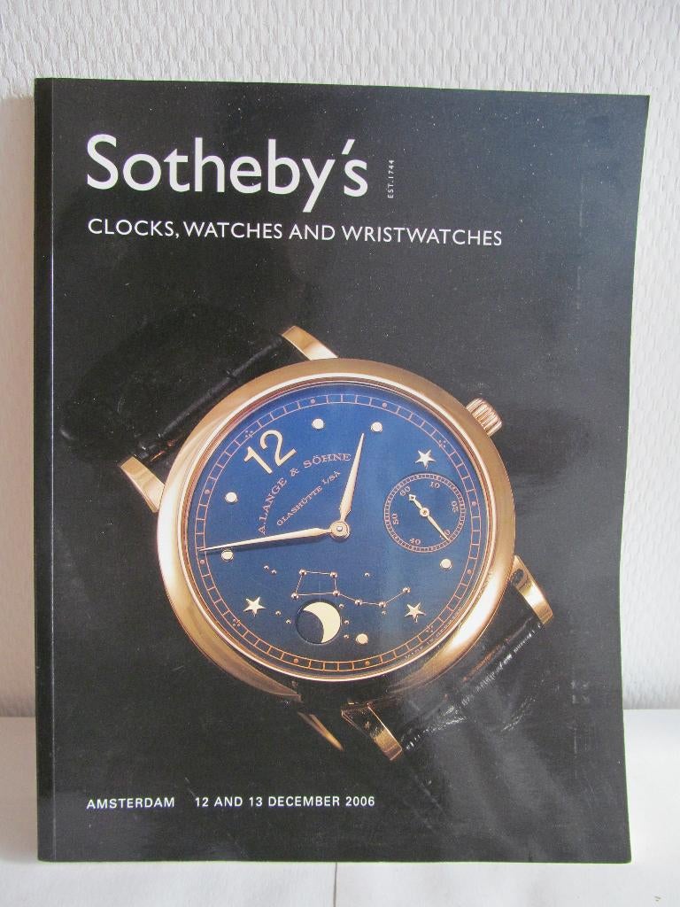 Sotheby's catalogus, clocks,watches and wristwatches 2006, Ophalen, Sotheby,s, Zo goed als nieuw, Catalogus