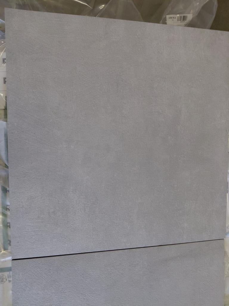 Restpartij keramische 60x60x2 licht grijs tuintegels A-keus, Ophalen, Nieuw, Keramiek, Terrastegels