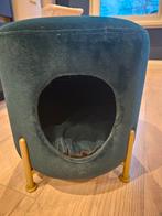 Sjieke blauw/groene kattenpoef met gouden pootjes, Dieren en Toebehoren, Ophalen