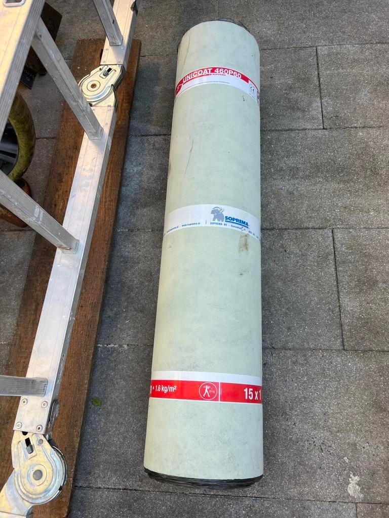 Soprema Unicoat Bitumen Onderlaag 460 p60, Overige materialen, Zwart, Nieuw, Ophalen of Verzenden