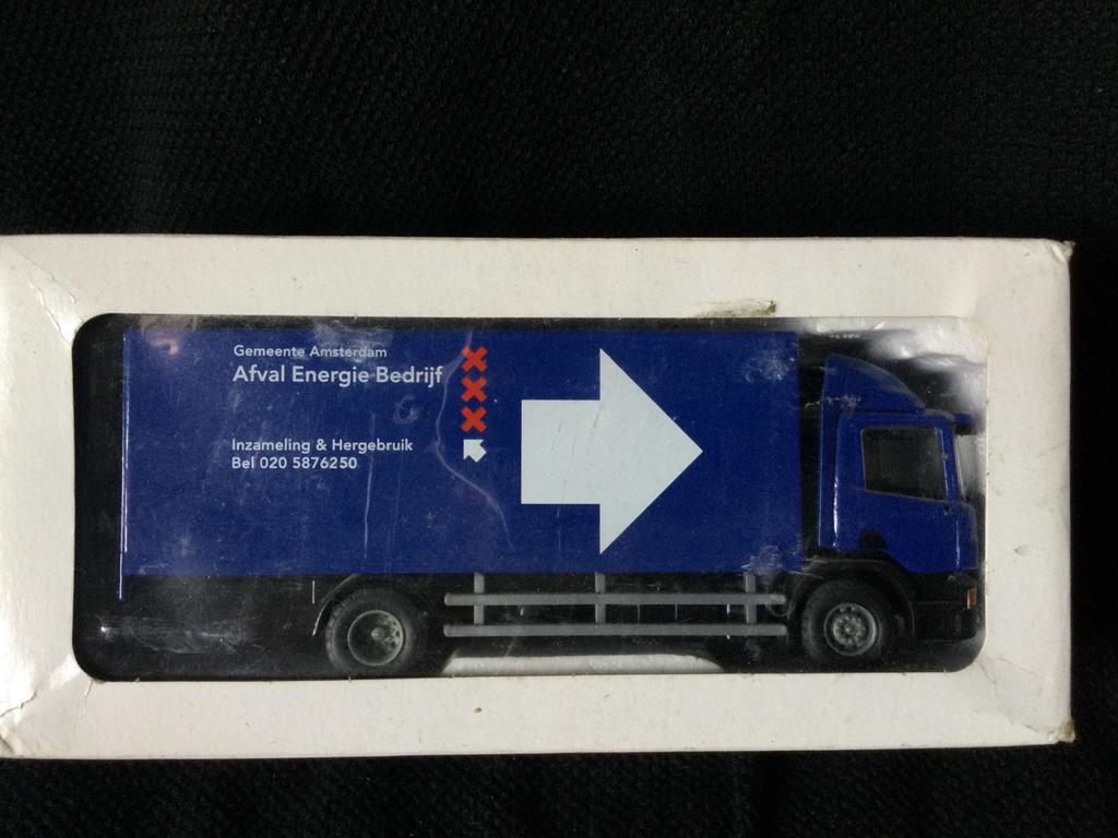 Scania bakwagen  AEB Amsterdam die je zelden tegenkomt, Ophalen of Verzenden, Zo goed als nieuw, Bus of Vrachtwagen, Lion Toys