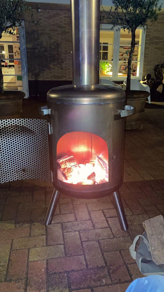 rvs buitenhaard terraskachel tuinkachel terrasverwarming, Tuin en Terras, Ophalen of Verzenden, Nieuw