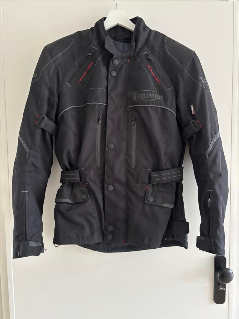 Triumph motorjas zwart unisex maat S, Motoren, Kleding | Motorkleding, Ophalen, Tweedehands, Dames, Jas | textiel