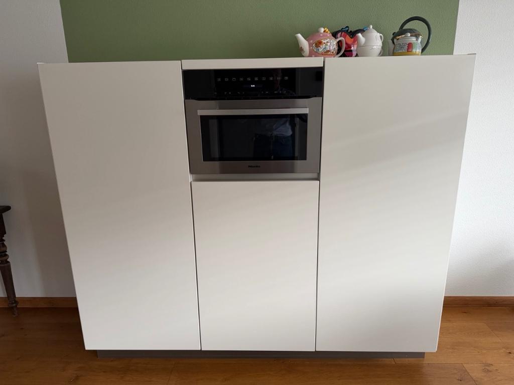 ✨ WAANZINNIGE MOOIE KEUKEN MET KOOKEILAND ✨, Ophalen, Wit, Graniet of Steen, Dubbelwandige keuken