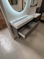 Badkamermeubel 100cm -Grijs essen- keramische wastafel, Wltradingnl@outlook.com, Zo goed als nieuw, Minder dan 100 cm, Oss