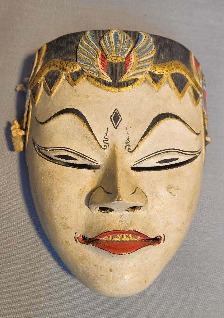 Javaans Topeng Dansmasker, Antiek en Kunst, Kunst | Niet-Westerse kunst, Verzenden