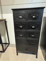 Ladekast zwart ijzer, Ophalen, Minder dan 50 cm, Zo goed als nieuw, Minder dan 100 cm