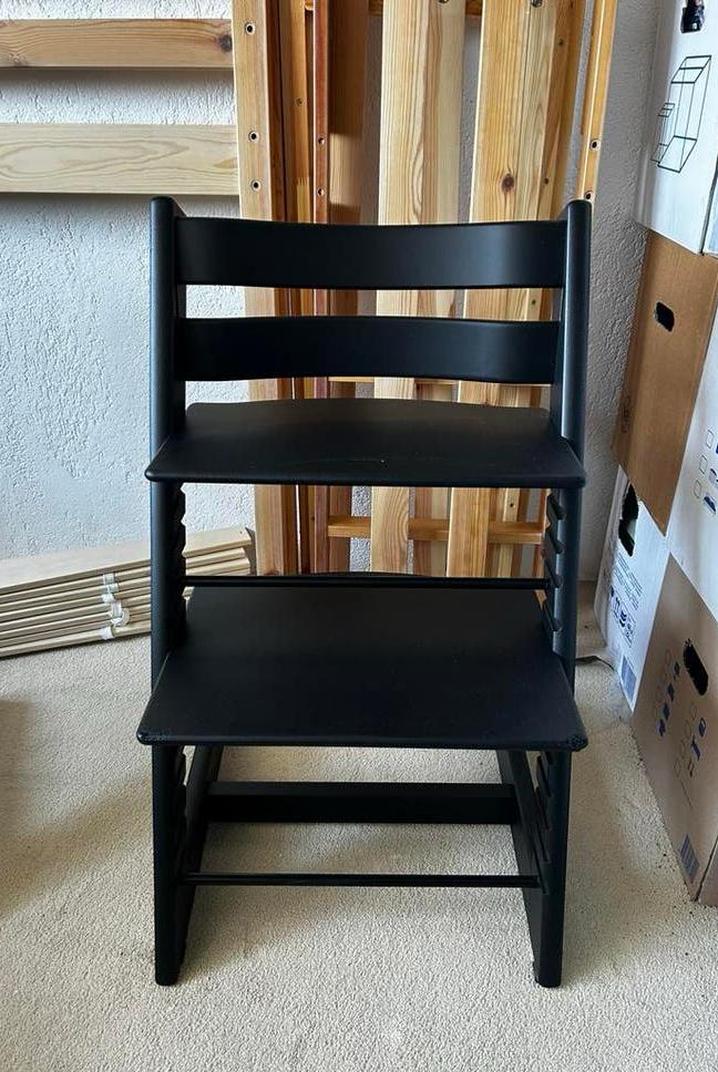 Stokke Tripp Trapp - Zwart, Ophalen, Zo goed als nieuw, Meegroeistoel