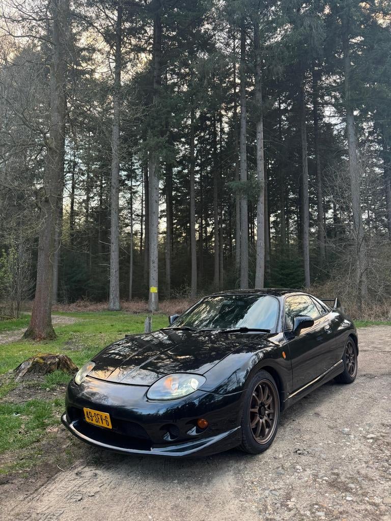 Mitsubishi FTO 1997 Zwart nwe APK, RHD, 1998 cc, 4 stoelen, Zwart, Leder