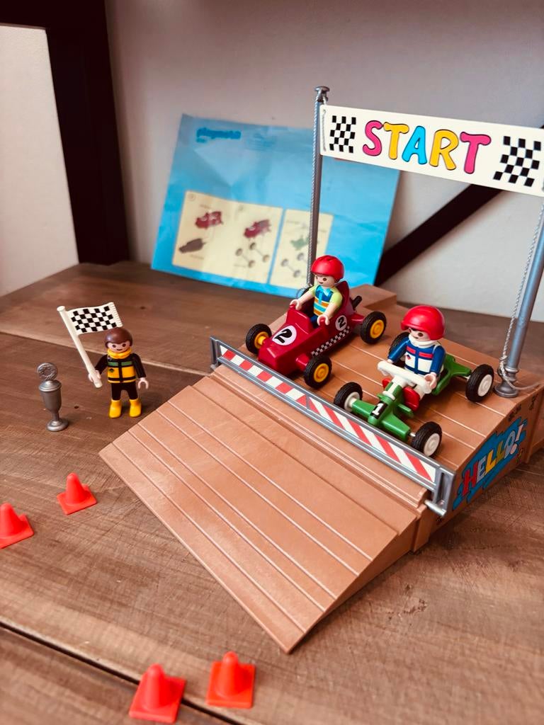 Playmobil 4141 Racebaan met Karts, Ophalen of Verzenden, Gebruikt, Complete set