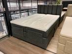 elektrisch verstelbare Boxspring 140x200 Antraciet lederlook, Huis en Inrichting, Slaapkamer | Boxsprings, Ophalen, 140 cm, 200 cm