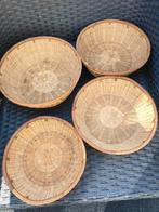 Mandjes set van 4 manden, Ophalen of Verzenden, Rond, Riet