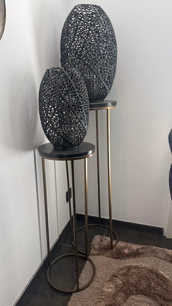 Mooi set Light and Living bijzettafels Sobrina Pillar, Huis en Inrichting, Ophalen, Zo goed als nieuw