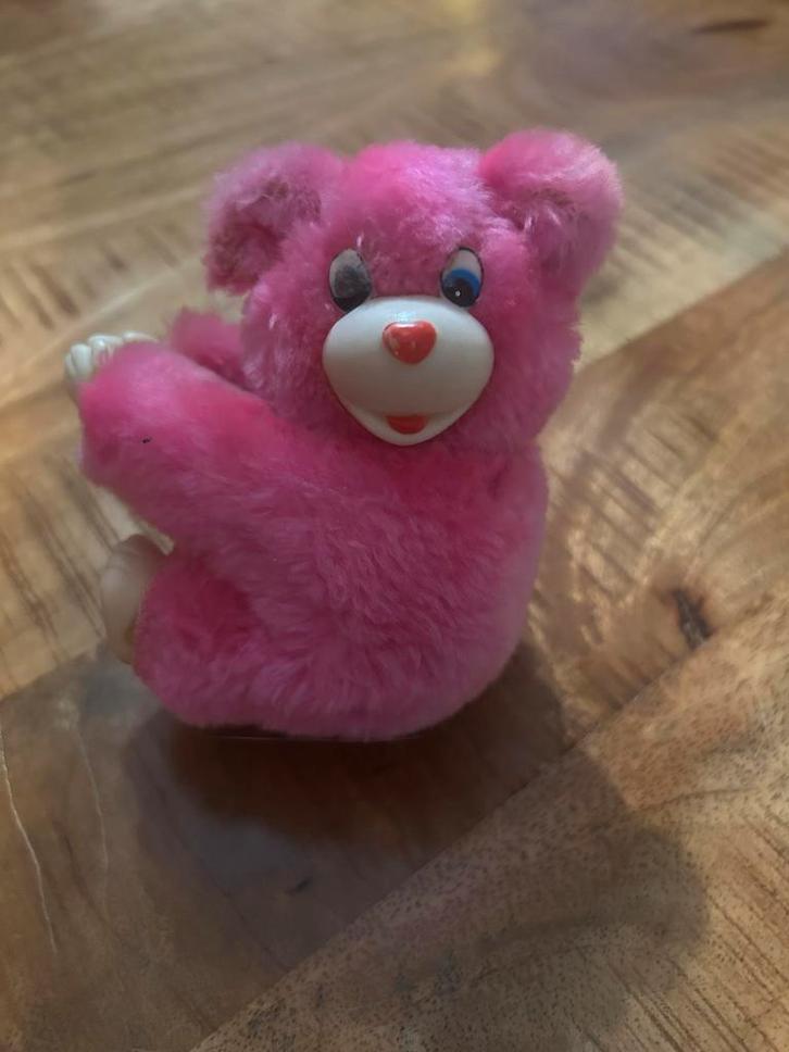 Vintage roze knijpbeestje Care Bear, Kinderen en Baby's, Speelgoed | Knuffels en Pluche, Gebruikt, Beer, Ophalen of Verzenden