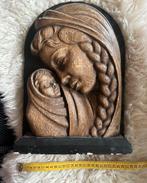 Vintage Maria met Kind Jezus Gipsen Beeld - Vandemeulebrouck, Ophalen of Verzenden