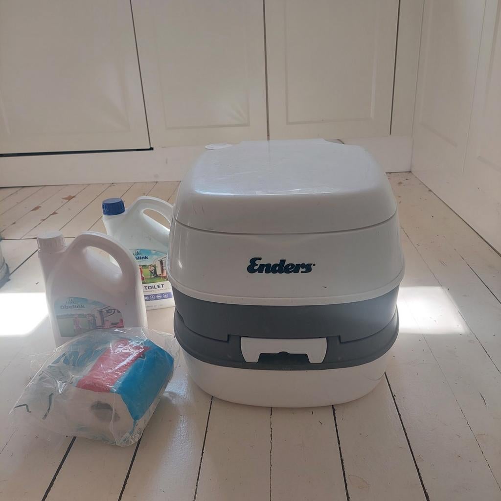 Camping toilet chemisch toilet, Caravans en Kamperen, Kampeeraccessoires, Ophalen, Gebruikt
