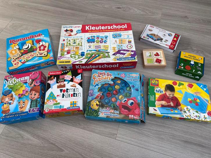 Diverse Spellenpakket: Rummikub, Vissen, Nijntje & Meer, Hobby en Vrije tijd, Gezelschapsspellen | Bordspellen, Gebruikt, Een of twee spelers