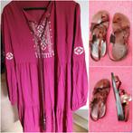 Leren sandalen en Boho jurk, Kleding | Dames, Ophalen, Nieuw, Overige kleuren, Overige typen