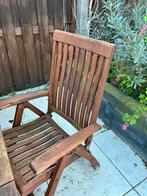 Complete teakhouten tuinset, Ophalen, Gebruikt, Teakhout, Verstelbaar