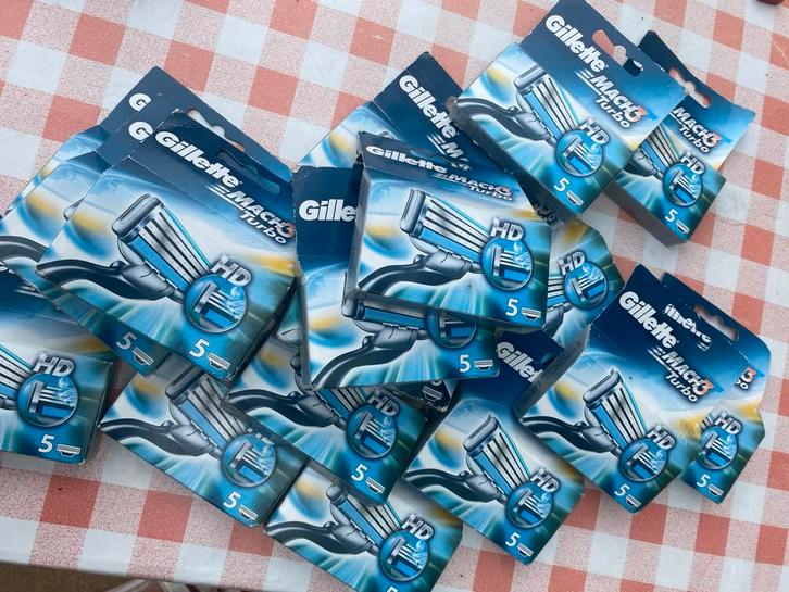 Gillette Mach3 Turbo HD scheermesjes 5st, Sieraden, Tassen en Uiterlijk, Uiterlijk | Gezichtsverzorging, Nieuw, Gehele gezicht