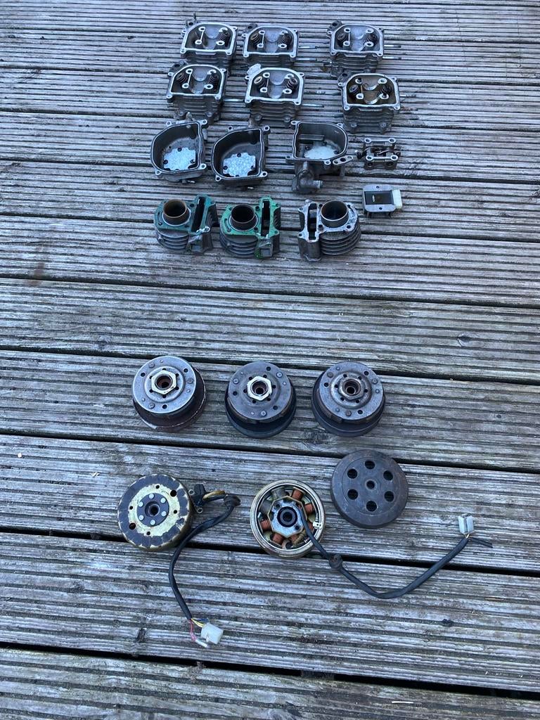 Gratis onderdelen retroscooter (AGM, MIO….) GY6 motorblok, Ophalen, Gebruikt