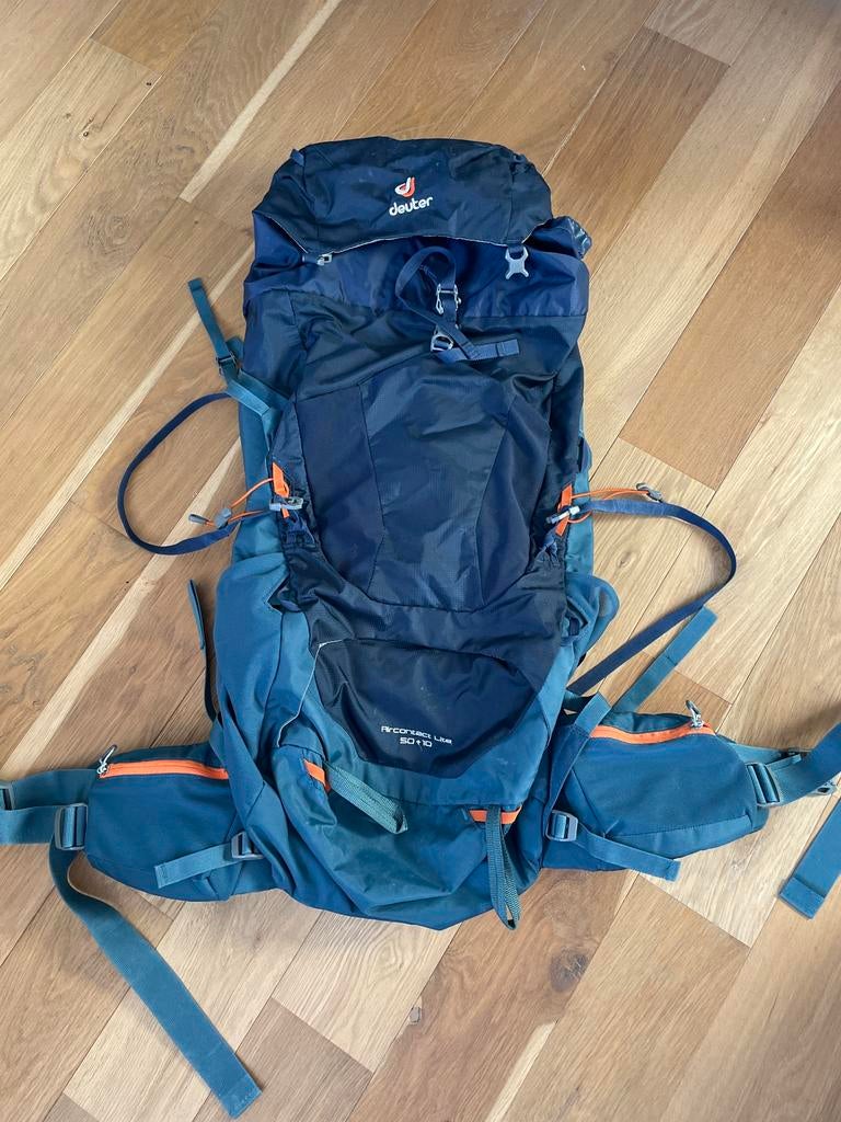 Dames backpack Deuter 50+10 liter, Ophalen of Verzenden, Zo goed als nieuw, Rugzak