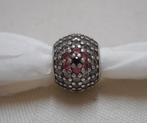 Zilveren Pandora bedel met steentjes Bloem nr.849, Sieraden, Tassen en Uiterlijk, Bedels, Verzenden, Pandora, Zo goed als nieuw