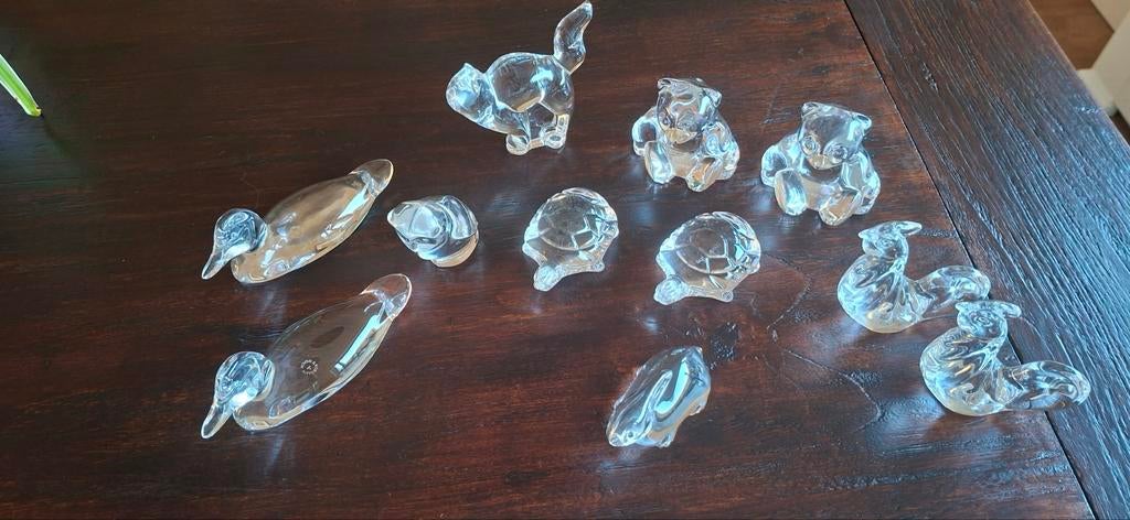 Glazen beestjes van Villeroy& boch 11stuks, Ophalen