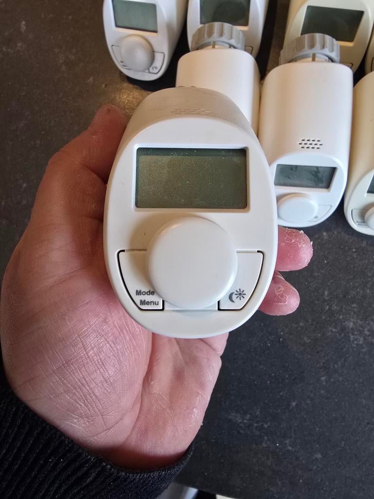 6x Slimme Radiator Thermostaatknoppen - Max/Eqiva, Ophalen of Verzenden, Slimme thermostaat, Gebruikt