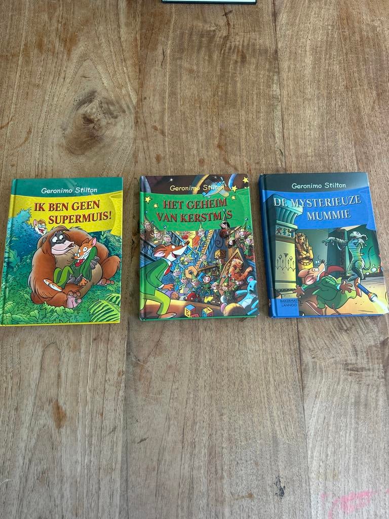 Geronimo Stilton Boeken - 3-delige set, Boeken, Kinderboeken | Jeugd | onder 10 jaar, Gelezen, Fictie algemeen, Ophalen of Verzenden
