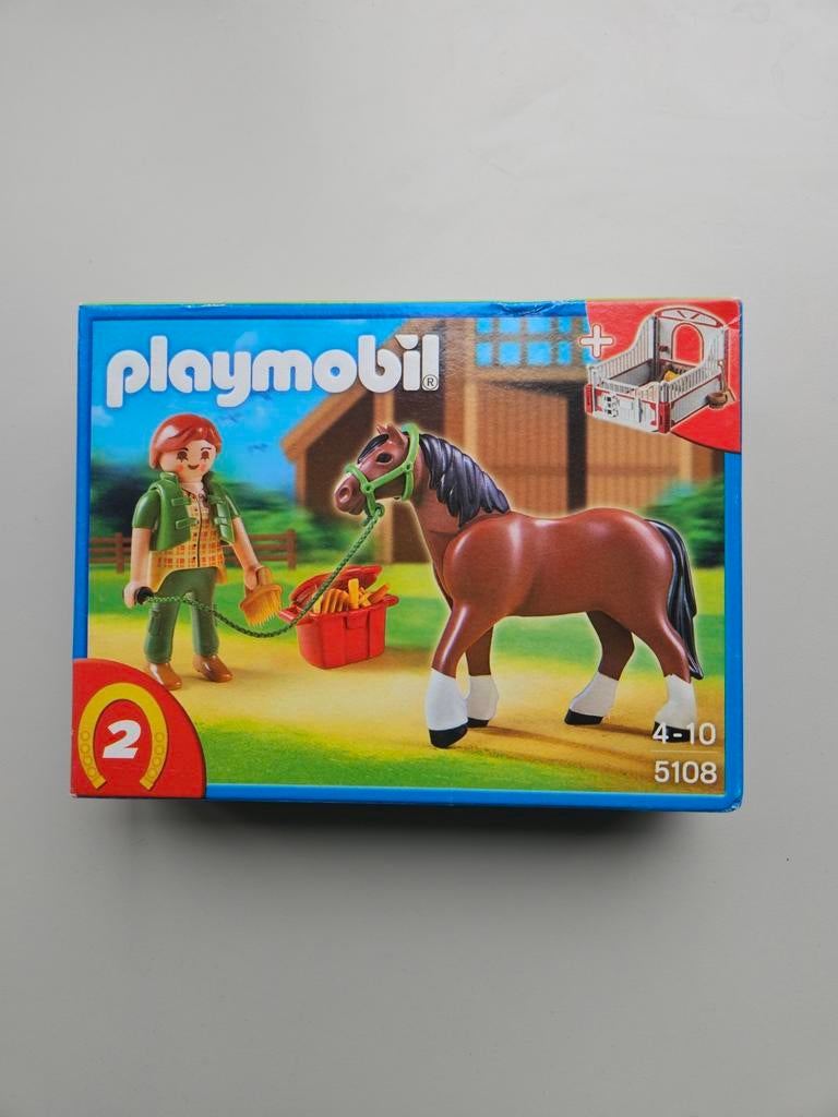 Playmobil Paard met Verzorgster - Complete Set, Ophalen of Verzenden