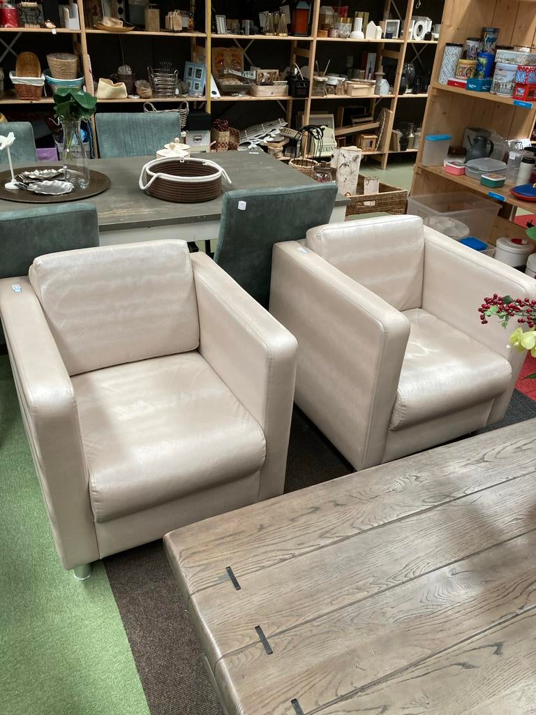 4 Hotel chique fauteuils - Prijs per stuk, Gebruikt, W, 75 tot 100 cm, Ophalen of Verzenden