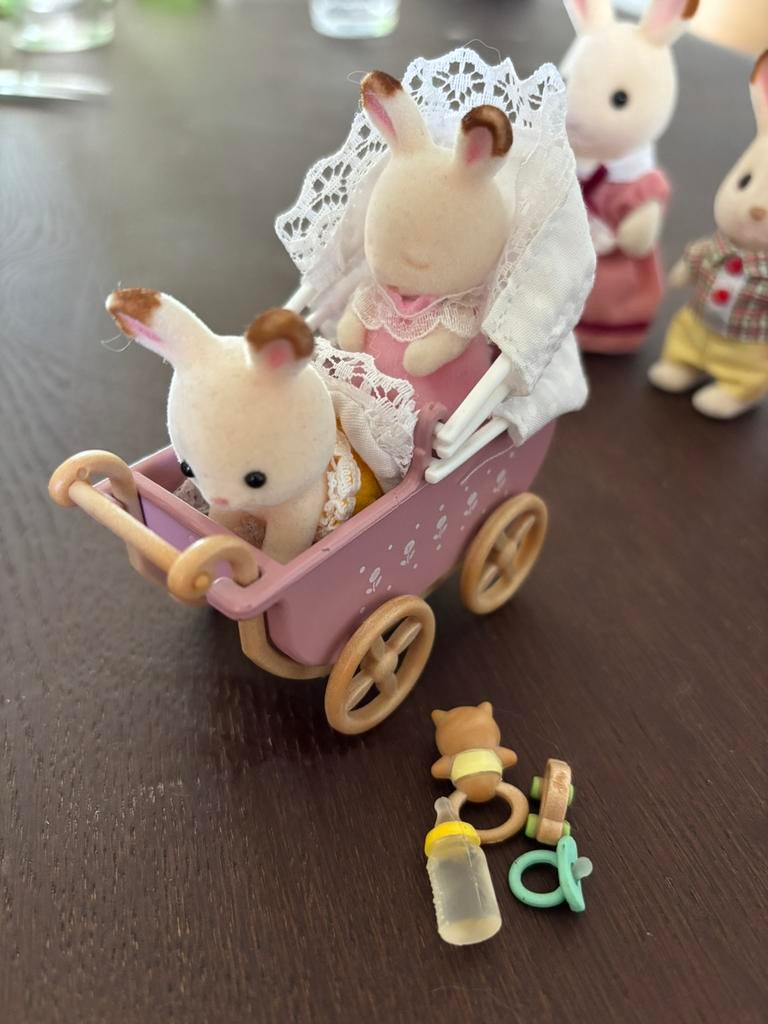 Sylvanian Families 5018 Chocolade Konijn Tweeling Set, Ophalen of Verzenden, Nieuw, Popje