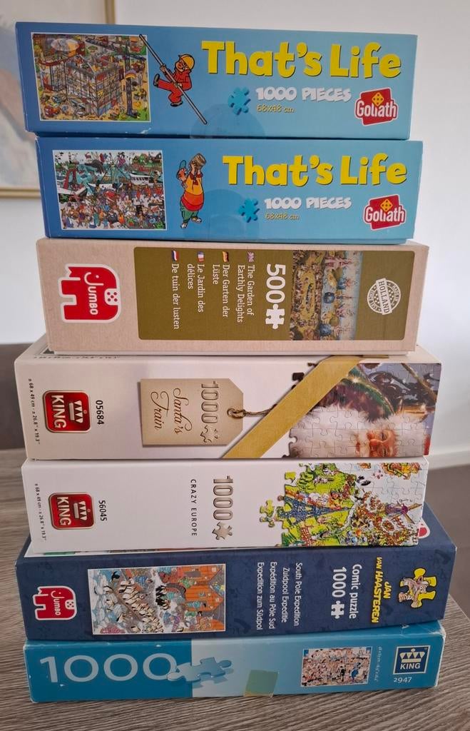 Puzzels 500 en 1000 stukjes, Ophalen of Verzenden, 500 t/m 1500 stukjes, Zo goed als nieuw, Legpuzzel