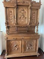 Prachtige Antieke Eiken Buffetkast met Rijkelijk Snijwerk, Antiek en Kunst, Antiek | Meubels | Kasten, Ophalen