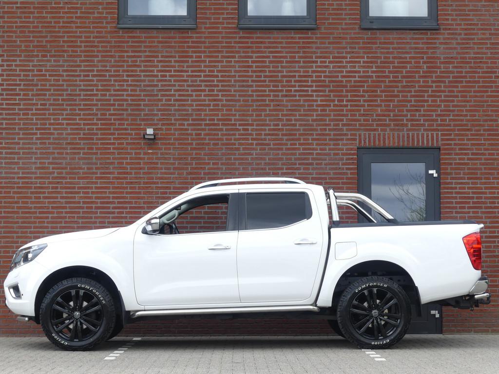 Nissan Navara 2.3 dCi Tekna 190PK 4WD 3500KG Trekgewicht Cam, Auto's, Nissan, Automaat, Gebruikt, Wit, Bedrijf