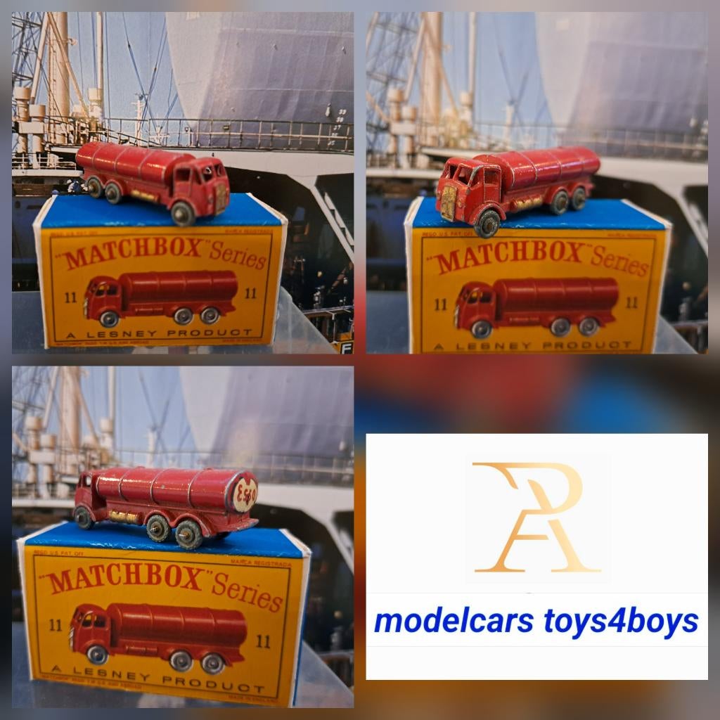 Matchbox Lesney no 11 Erf Esso Patrol Tanker 1955 1/64, Verzenden, Gebruikt, Auto