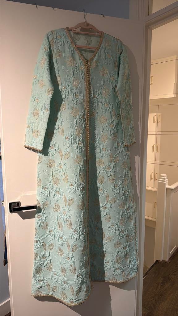 Kaftan mintgroen maat s/m, Maat 38/40 (M), Overige typen, Ophalen of Verzenden, Zo goed als nieuw