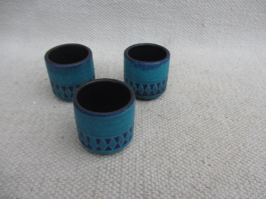 Vintage West Germany eierdopjes Ceramano Hans Welling, Ophalen of Verzenden