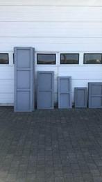 Prachtset massieve meranti raamluiken (13 stuks), Ophalen, La belle porte, Jurgen.hoogenboezem@gmail.com, Zo goed als nieuw