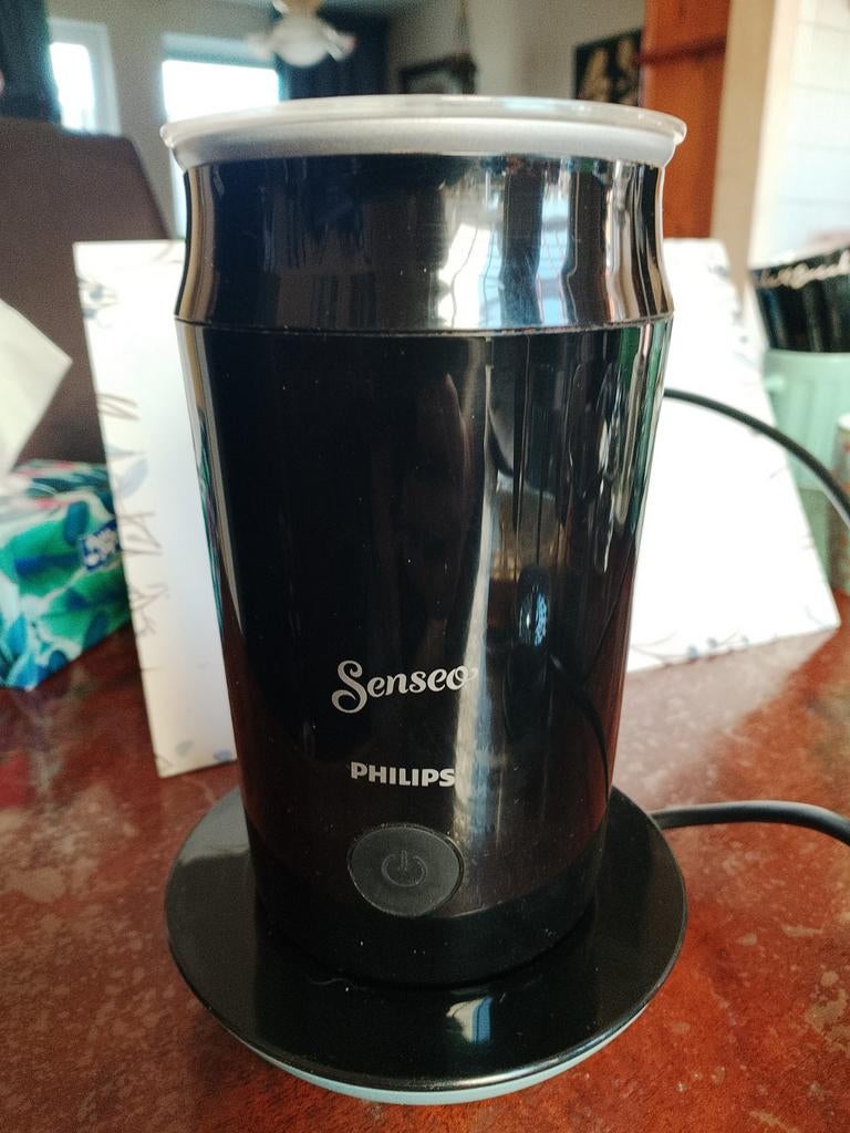 Senseo melkopschuimer zwart, enkele keer gebruikt, Witgoed en Apparatuur, Melkopschuimers, Ophalen, Zo goed als nieuw, Elektrische melkopschuimer