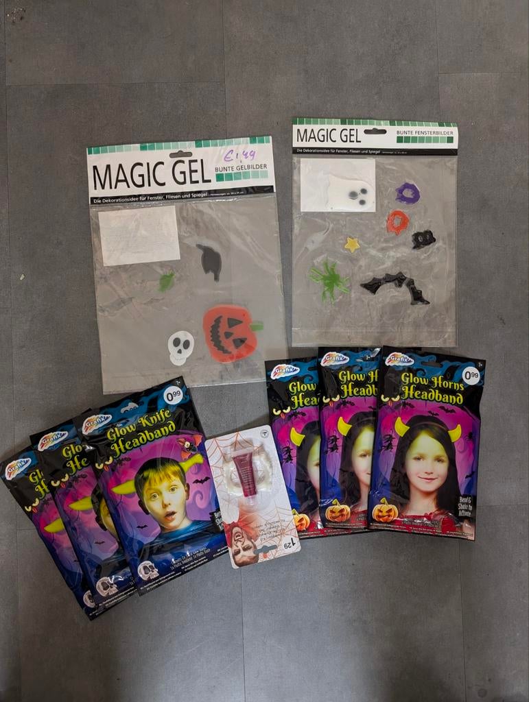 Halloween accessoires:  Glow Horns, headband,Vamp Nieuw, Ophalen of Verzenden, Nieuw, Feestartikel, Halloween of Griezel