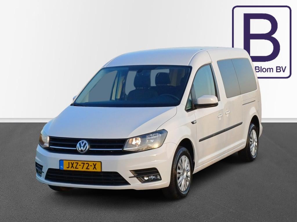 Volkswagen Caddy Maxi TSI Holiday 5p /Ideaal als Camper!/Air, Auto's, Voorwielaandrijving, Stof, Gebruikt, Euro 6