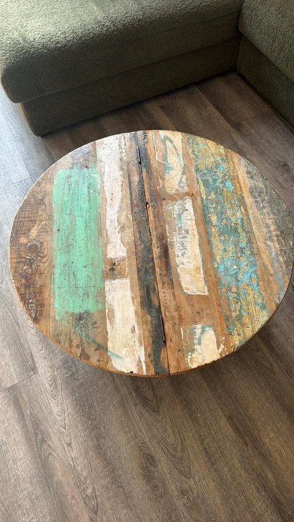 By Boo salontafel, Huis en Inrichting, Tafels | Salontafels, Overige houtsoorten, 100 tot 150 cm, 50 tot 75 cm, Rond