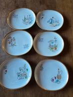 Brocante porseleinen onderzetters/petit four schaaltje, Ophalen of Verzenden