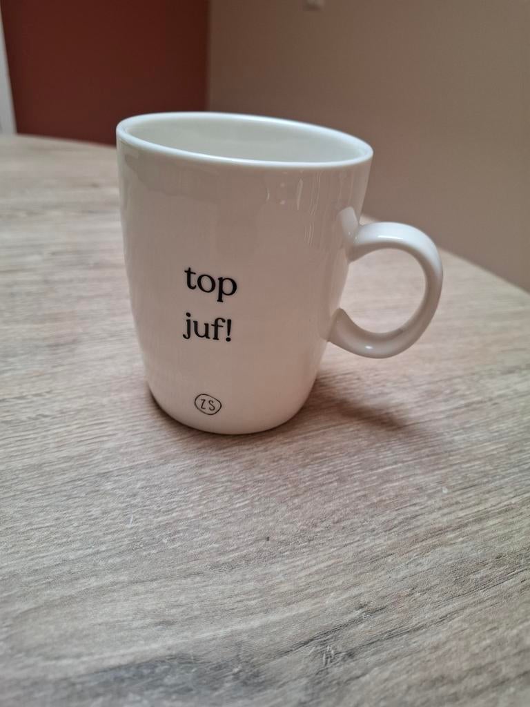Zusss mok voor de juf, Keramiek, Nieuw, Ophalen of Verzenden, Overige stijlen