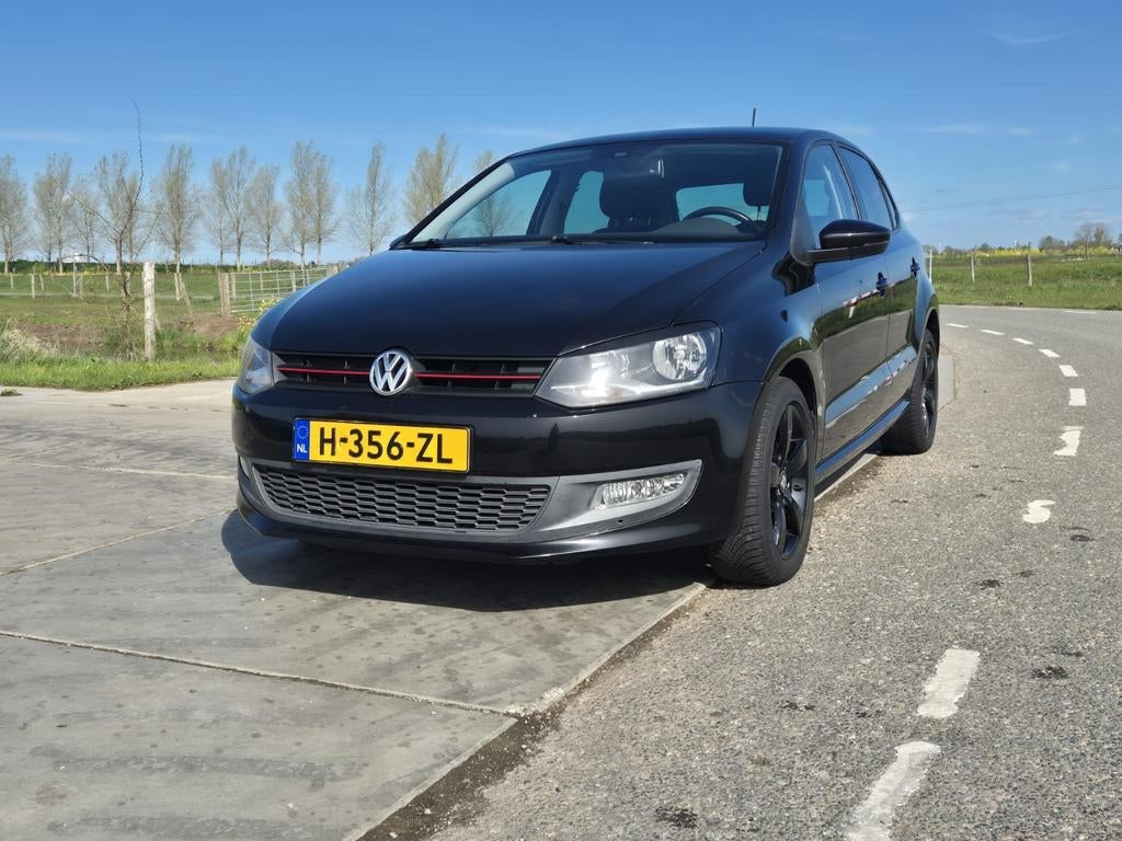 Volkswagen Polo 1.2 6V 44KW 5D My2009 2010 Zwart, Auto's, Voorwielaandrijving, 967 kg, 1198 cc, Zwart