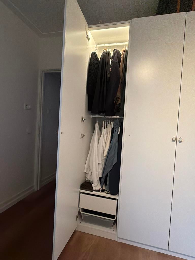 Ikea pax kast | 50cm met lade, draadmand, roedes, Huis en Inrichting, Kasten | Kledingkasten, Ophalen, Gebruikt, 200 cm of meer