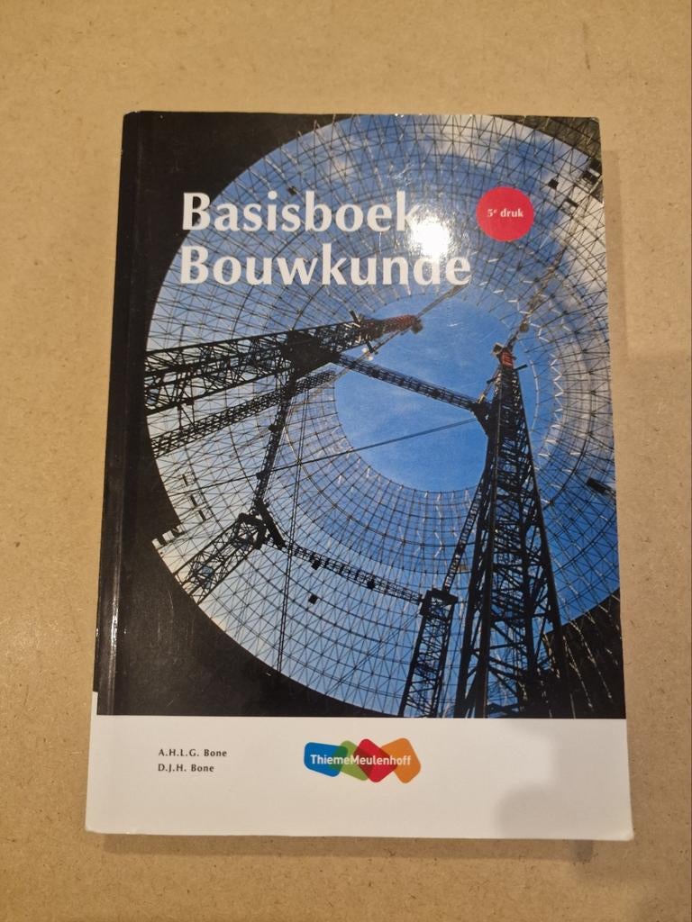 Basisboek Bouwkunde, 5e druk, Boeken, Ophalen of Verzenden